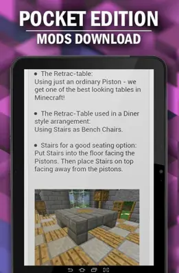 MCPE Mods Furniture android App screenshot 3